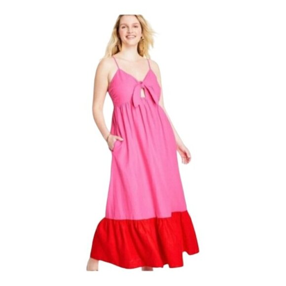 Colorful Linen Cutout Maxi Dress by Tabitha Brown x Target size XXS - Picture 10 of 10